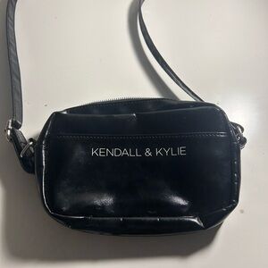 Kendall & Kylie Black Leather Crossbody Bag